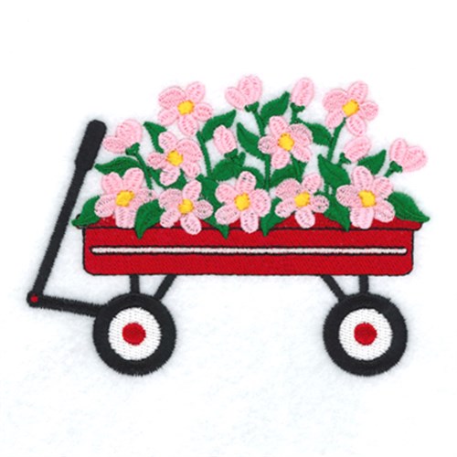 Blooming Wagon Machine Embroidery Design