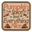 Picture of Pumpkin Spice Coaster Machine Embroidery Design