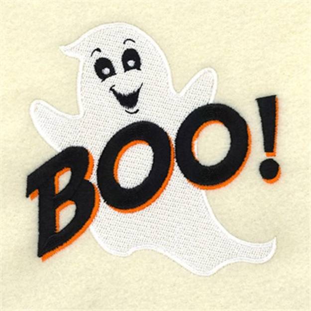 Picture of Ghostly Boo! Machine Embroidery Design