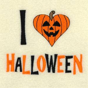 Picture of I Love Halloween Machine Embroidery Design