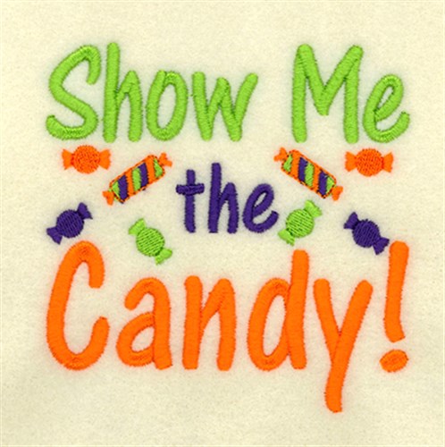 Show Me The Candy Machine Embroidery Design