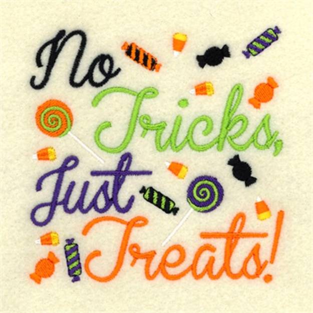 Picture of No Tricks Just Treats! Machine Embroidery Design