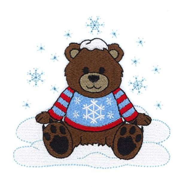 Picture of Christmas Teddy Bear Machine Embroidery Design