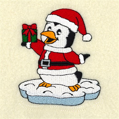 Christmas Santa Penguin Machine Embroidery Design