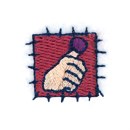 Little Jack Horner Thumb Patch Machine Embroidery Design