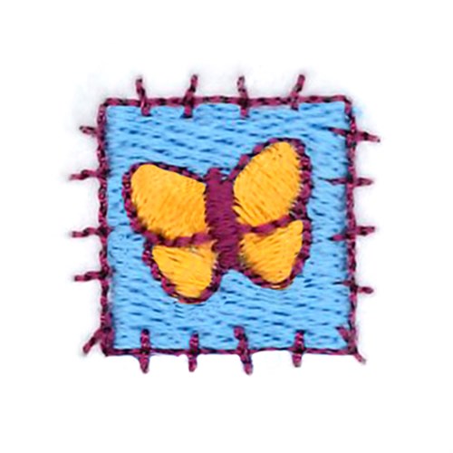 Little Miss Muffet Butterfly Patch Machine Embroidery Design