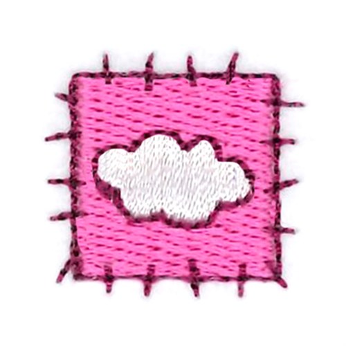 Little Miss Muffet Cloud Patch Machine Embroidery Design