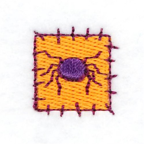 Little Miss Muffet Spider Patch Machine Embroidery Design