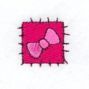 Picture of Little Miss Muffet Bowtie Patch Machine Embroidery Design