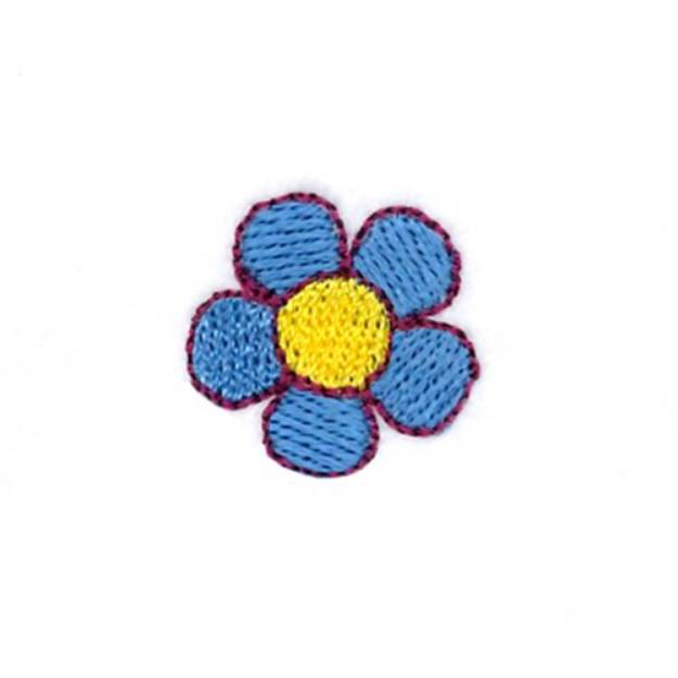 Picture of Little Miss Muffet Flower Machine Embroidery Design
