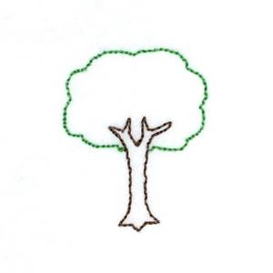 Picture of Little Miss Muffet Tree Machine Embroidery Design