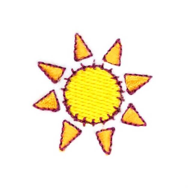 Picture of Little Miss Muffet Sun Machine Embroidery Design