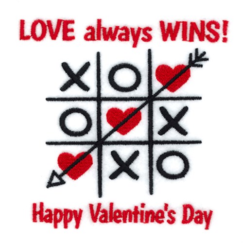 Love Always Wins! Machine Embroidery Design