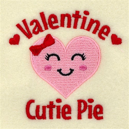 Valentine Cutie Pie Machine Embroidery Design