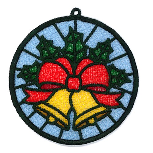 FSL Christmas Sun Catcher Machine Embroidery Design
