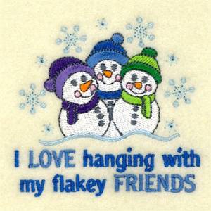 Picture of Snowflake Friends Machine Embroidery Design