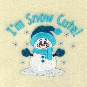 Picture of Im Snow Cute! Machine Embroidery Design