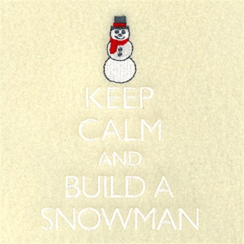 Build A Snowman! Machine Embroidery Design