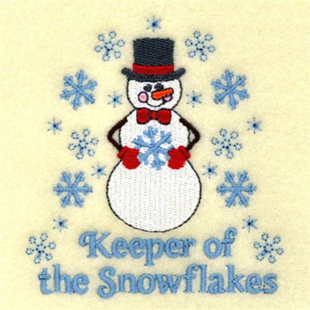 Picture of Keeper of the Snowflakes Machine Embroidery Design