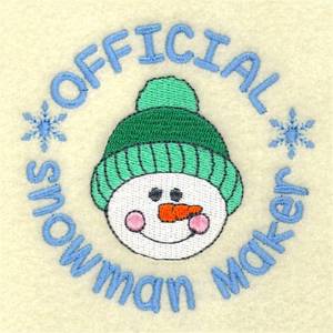 Picture of Official Snowman Maker Machine Embroidery Design