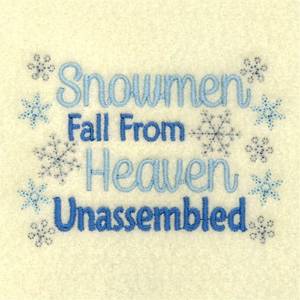 Picture of Snowmen Fall From Heaven Machine Embroidery Design