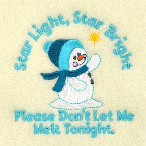 Picture of Dont Let Me Melt Machine Embroidery Design