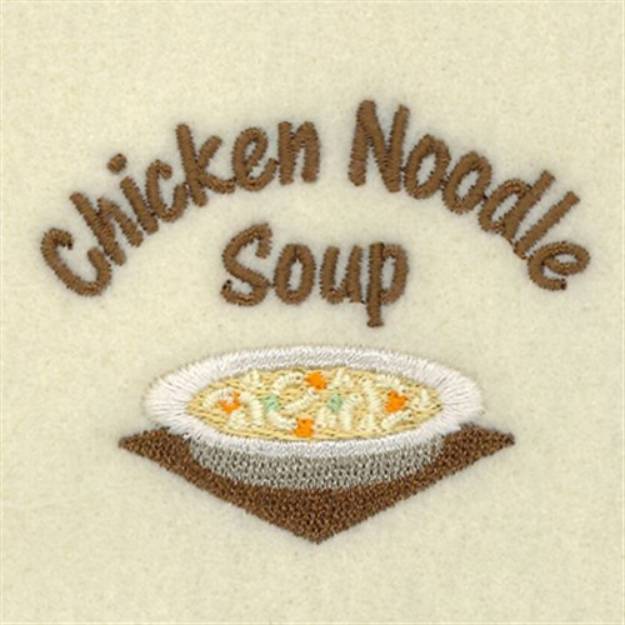 Picture of Chicken Noodle Soup Machine Embroidery Design