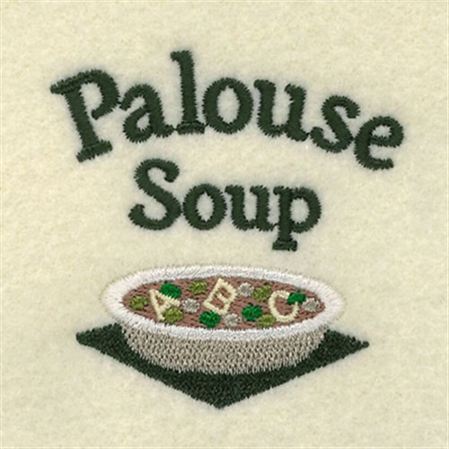 Palouse Soup Label Machine Embroidery Design