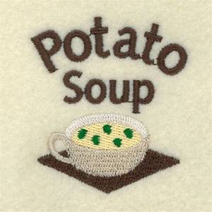 Picture of Potato Soup Label Machine Embroidery Design