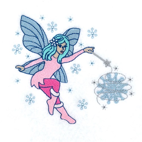 Winter Fairy Machine Embroidery Design