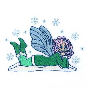 Picture of Winter Fairy Machine Embroidery Design
