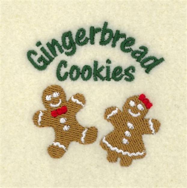 Picture of Gingerbread Cookies Machine Embroidery Design