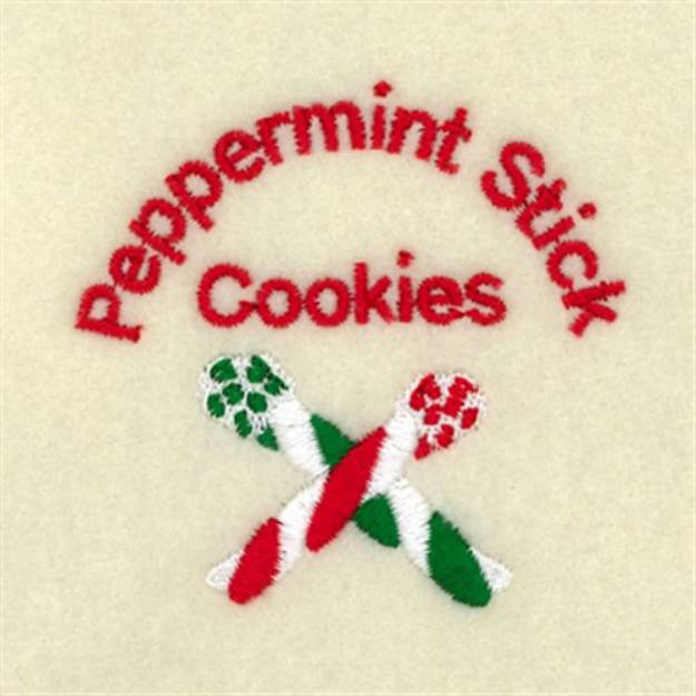 Picture of Peppermint Stick Cookies Machine Embroidery Design
