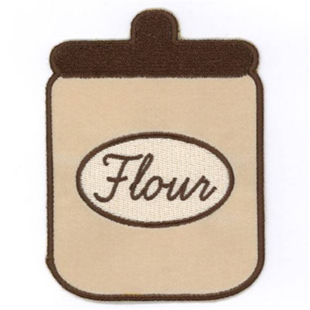 Picture of Flour Applique Towel Top Machine Embroidery Design