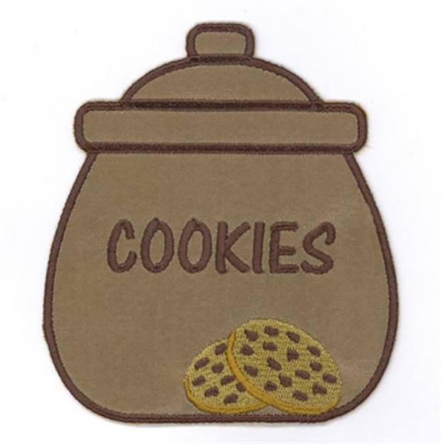 Picture of Cookie Jar Applique Towel Top Machine Embroidery Design