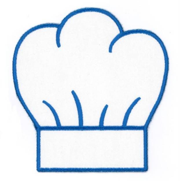 Picture of Chef Hat Applique Towel Top Machine Embroidery Design