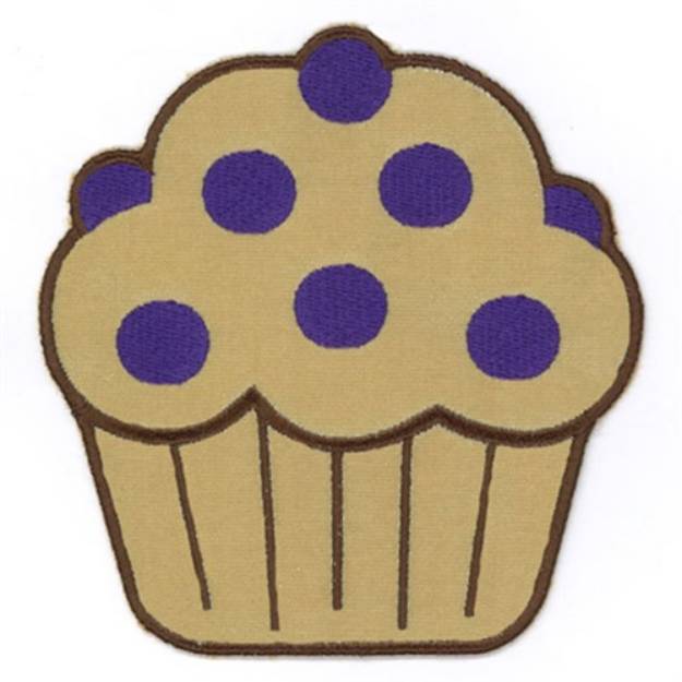Picture of Blueberry Muffin Applique Towel Top Machine Embroidery Design
