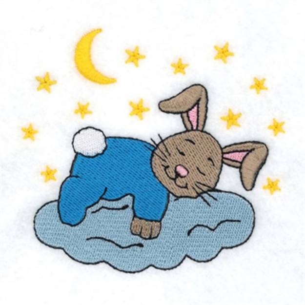 Picture of Bedtime Bunny Machine Embroidery Design
