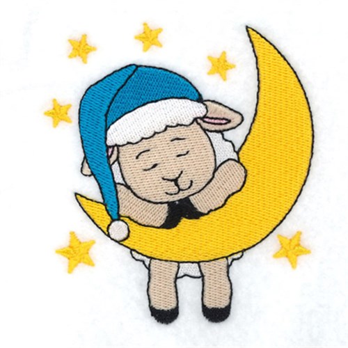 Bedtime Lamb Machine Embroidery Design