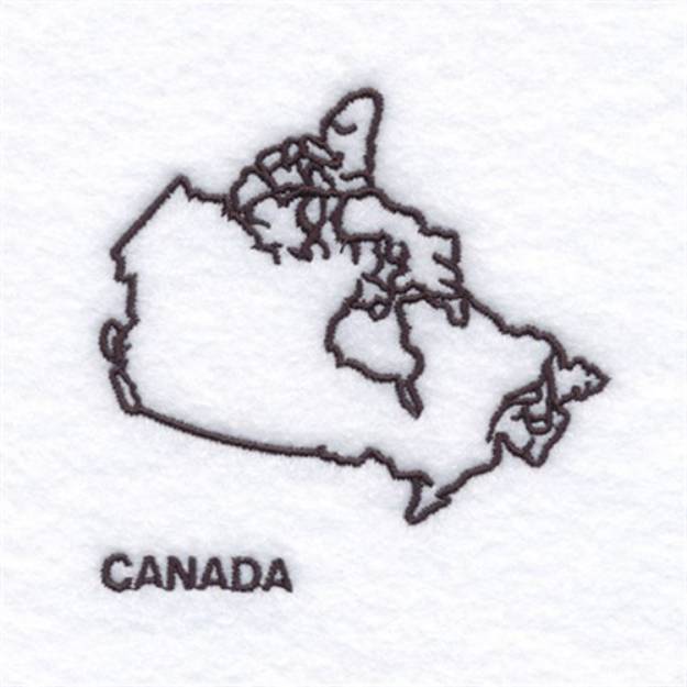 Picture of Country of Canada Machine Embroidery Design