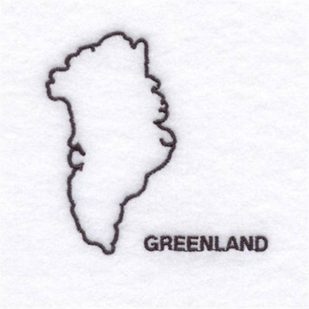 Picture of Country of Greenland Machine Embroidery Design