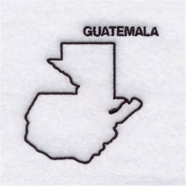 Picture of Country of Guatemala Machine Embroidery Design