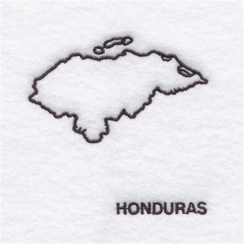 Country of Honduras Machine Embroidery Design