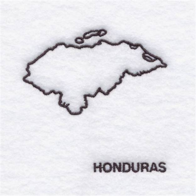 Picture of Country of Honduras Machine Embroidery Design