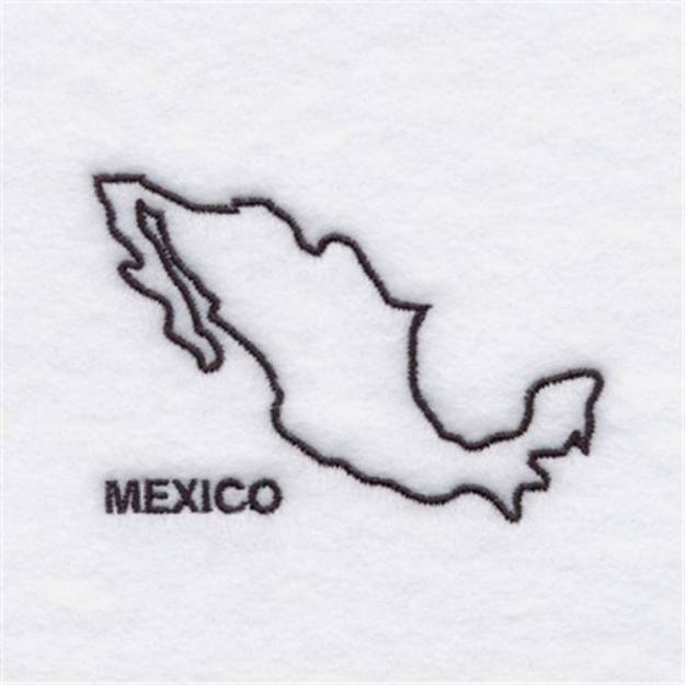 Picture of Country of Mexico Machine Embroidery Design