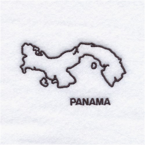 Country of Panama Machine Embroidery Design