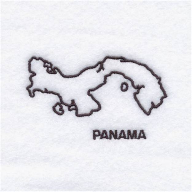Picture of Country of Panama Machine Embroidery Design