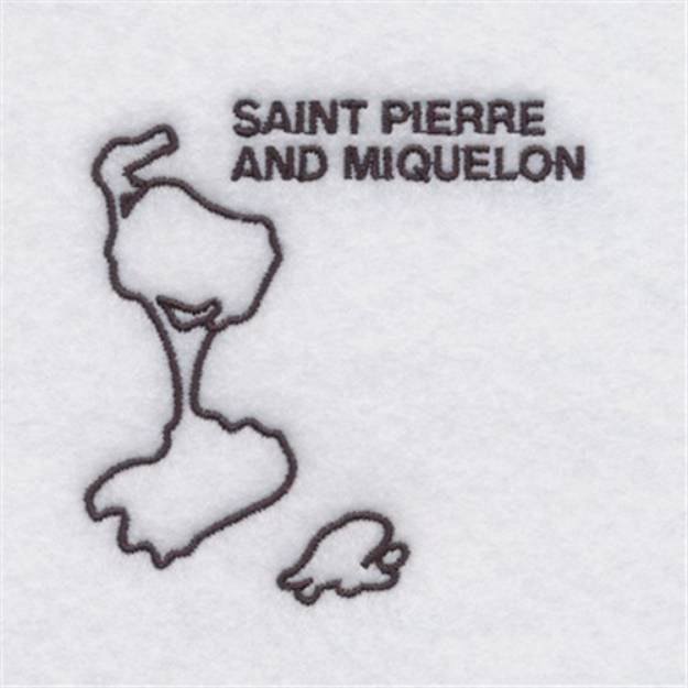 Picture of Country of Saint Pierre & Miquelon Machine Embroidery Design
