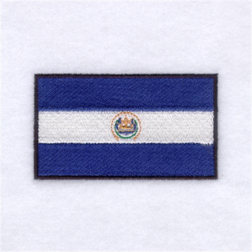 El Salvador Flag Machine Embroidery Design