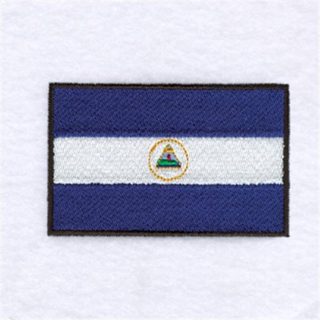 Picture of Nicaragua Flag Machine Embroidery Design